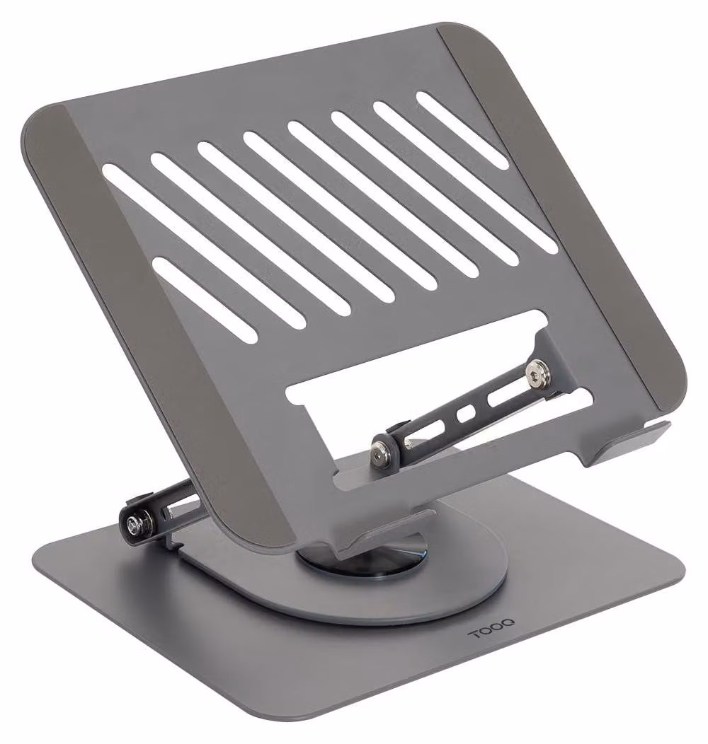 Supporto per monitor rotante a 360°, per schermi da 11-17 pollici, colore grigio scuro