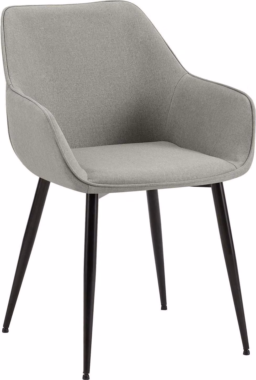 Sedia moderna per sala da pranzo - sedia di design - comodo cuscino di seduta, grigio chiaro, robusta &amp