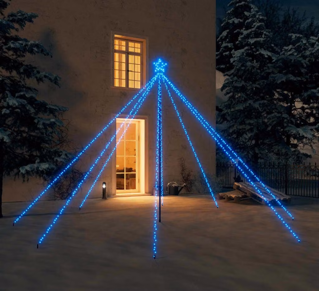Maison Exclusive - Luci per Albero di Natale Interni Esterni 576 LED Blu 3,6 m