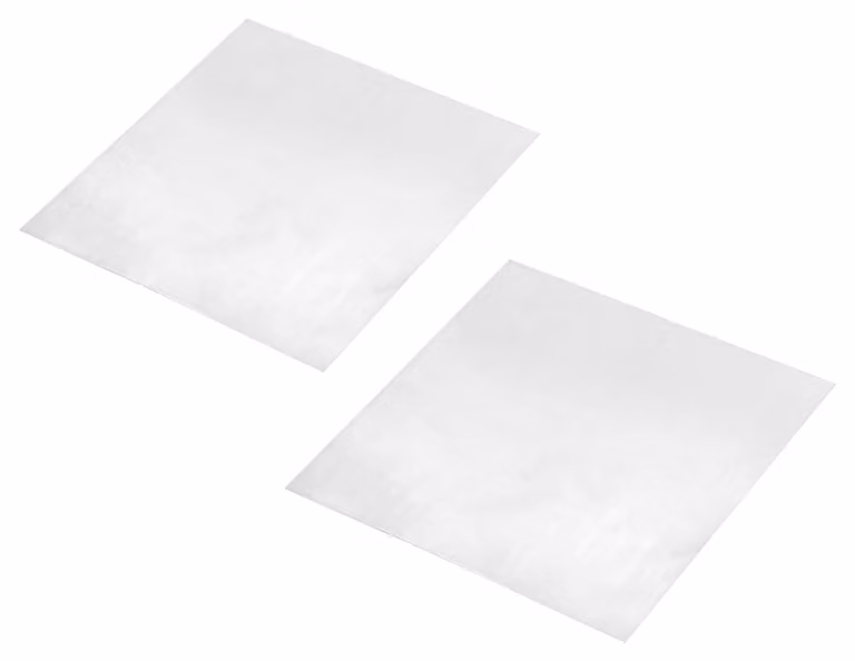 Piastre di zinco, 5 pezzi, purezza 99,9%, dimensioni 0,2 x 140 x 140 mm