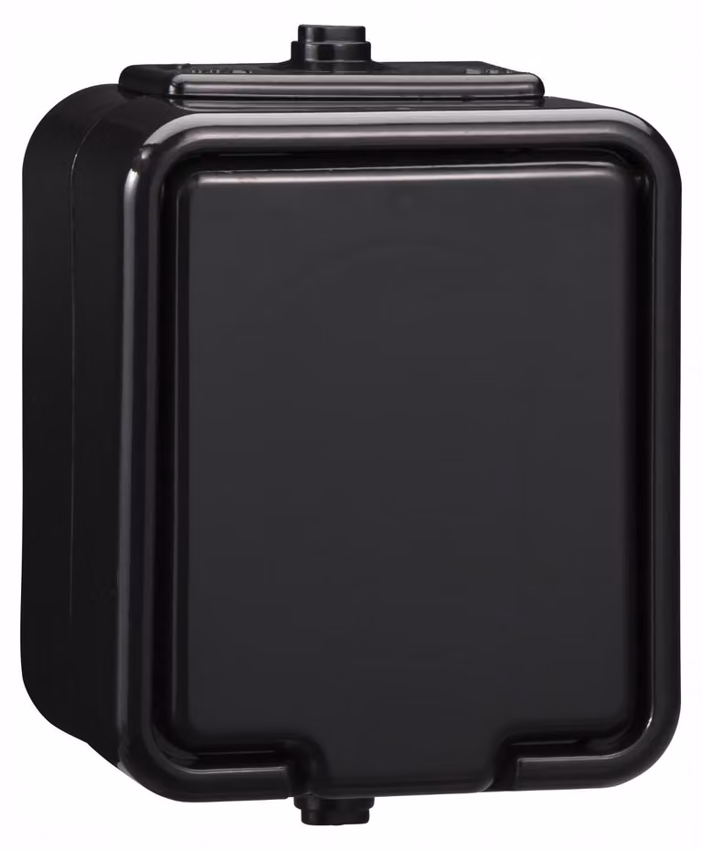Presa ermetica singola nera IP44 Cedar NT130H05