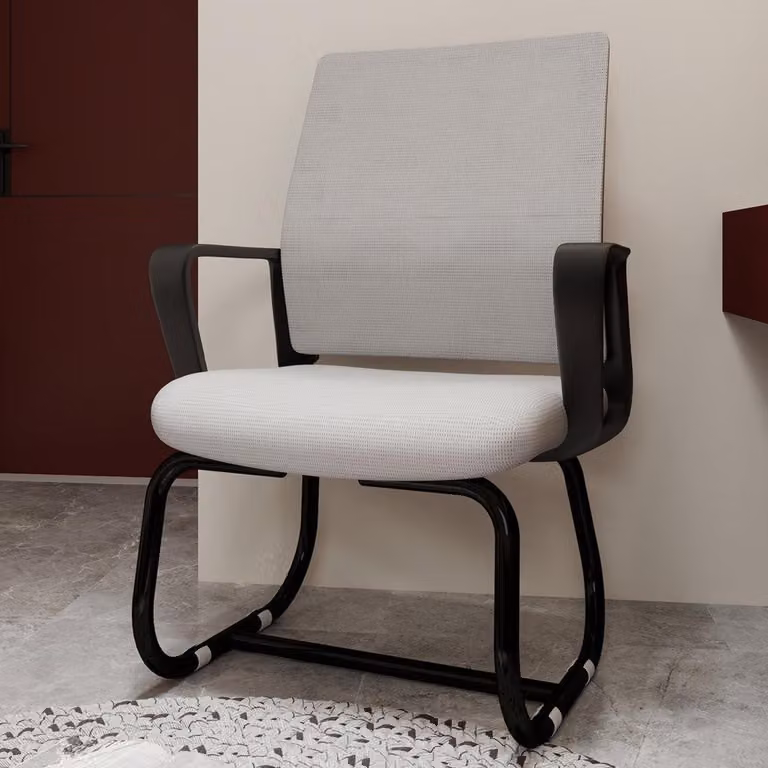 Sedia da ufficio - Sedia da ufficio ergonomica - Sgabello da ufficio - Sedia da lavoro - Sedia girevole - Grigio + Nero - Rotazione a 360°