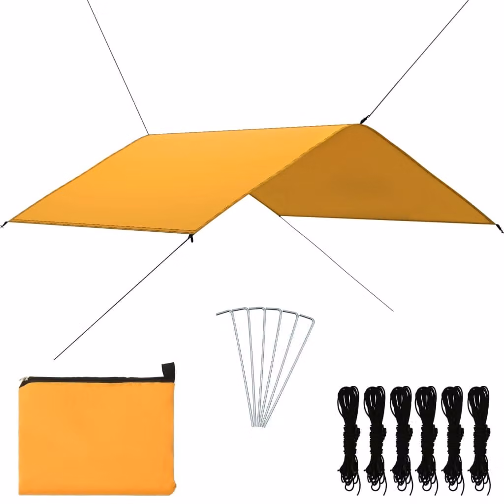 Living Store, telo impermeabile per esterni, 4x4 metri, colore giallo