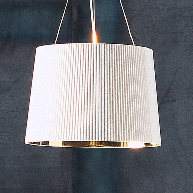 Kartell Lampada a sospensione Gè, Bianco / Opale, Soggiorno / Sala da pranzo, Plastica, Design, Lampada a sospensione