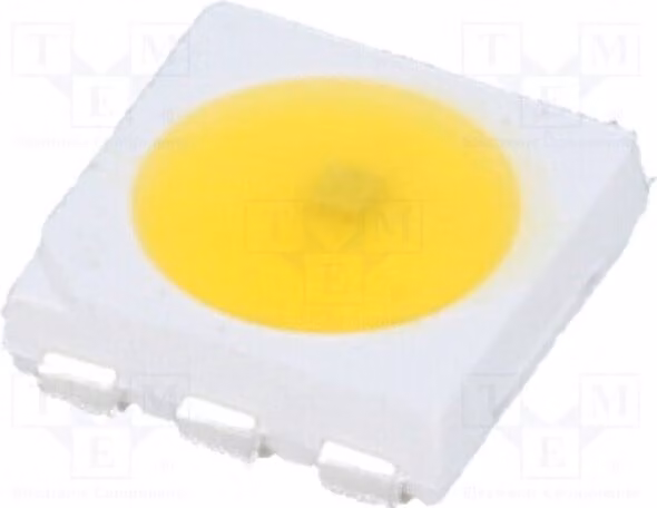 2 LED, angolo di emissione 120°, intensità luminosa 1560÷2180 mcd, tensione 2,5÷5V, corrente 20mA, luce calda, dimensioni 5x5x1,5mm, modello OSM54C1A, effetto speciale