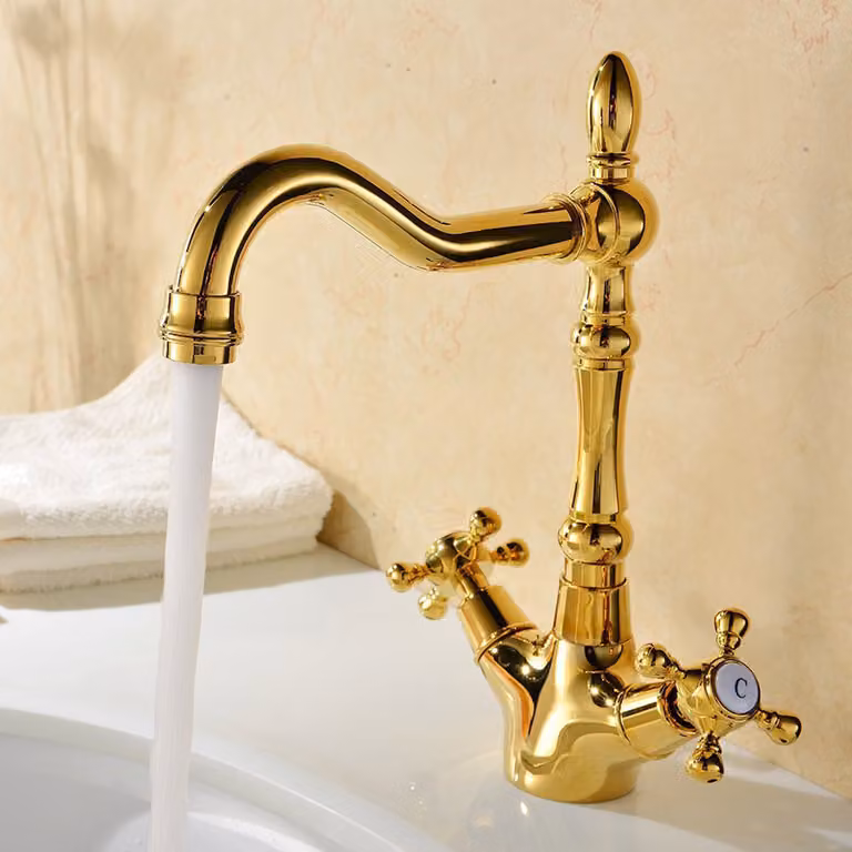 Rubinetto per lavabo, stile retrò, GOLDEN, ROMANA LAUFERI