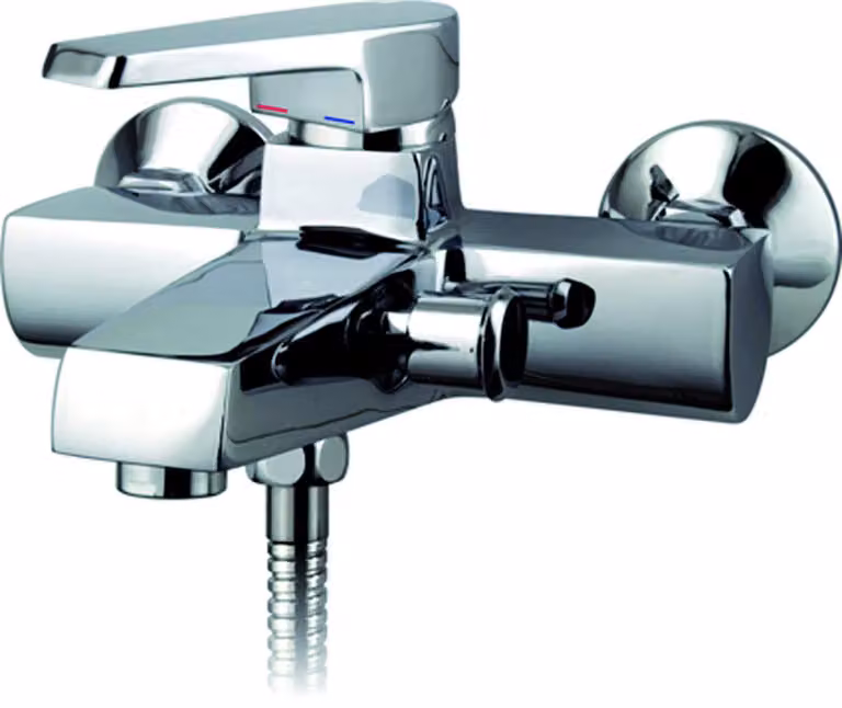 DP bath - Miscelatore per riempimento vasca, serie Olmo, 1 pezzo, argento, GS004