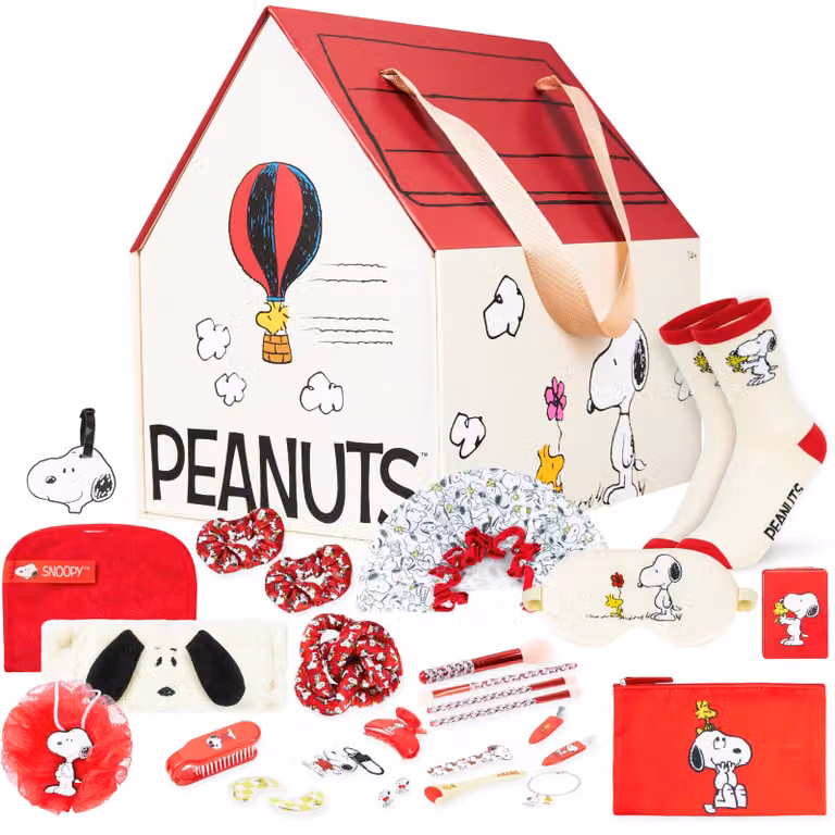 Calendario dell'Avvento Snoopy Beauty 2026 per donne e adolescenti