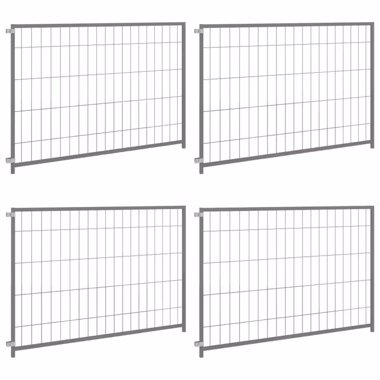 Gabbia per cani vidaXL in metallo argento L: 300 cm, P: 100 cm, H: 70 cm