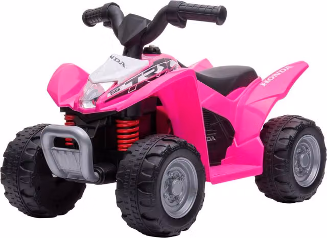 AIYAPLAY Quad Elettrico per Bambini con Luci LED e Clacson, Rosa, L: 65.5 cm, P: 38.5 cm, H: 43.5 cm – 1