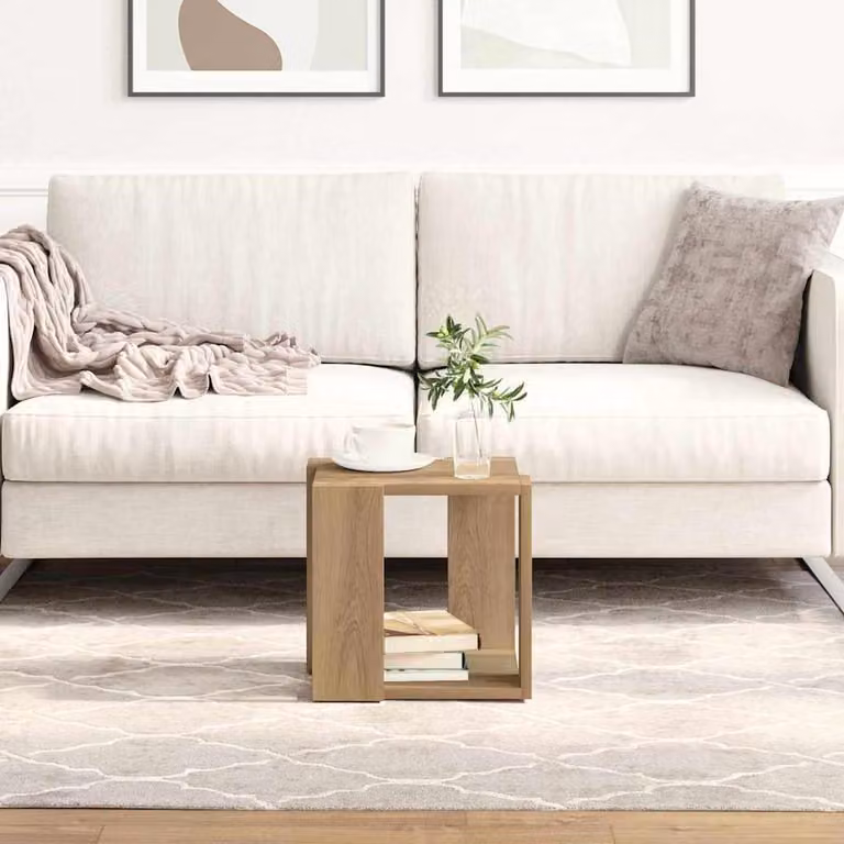 Maison Exclusive - Tavolino Artisan in rovere 32 x 32 x 30 cm Materiale ligneo