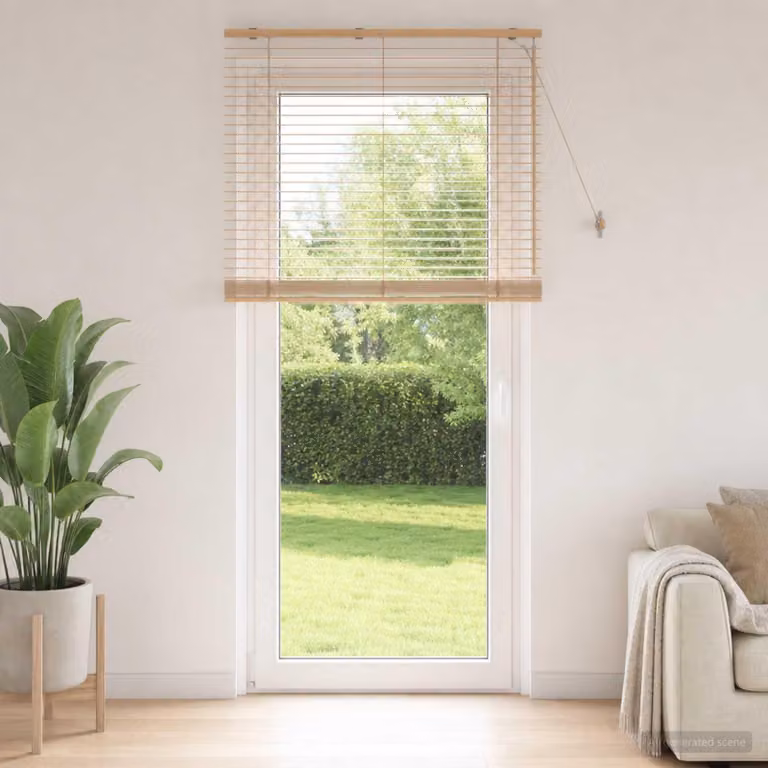 Persiane veneziane per finestre, finitura effetto legno, 110 x 250 cm, larghezza lamelle 35 mm
