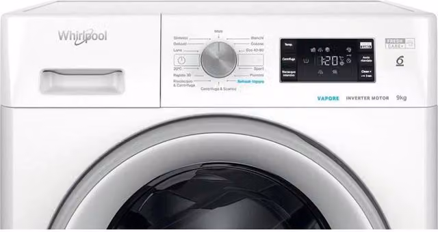 Lavatrice a carica frontale Whirlpool FFB9269SVIT a libera installazione, 9 kg, 1200 giri/min, Classe A, Grigio – 2