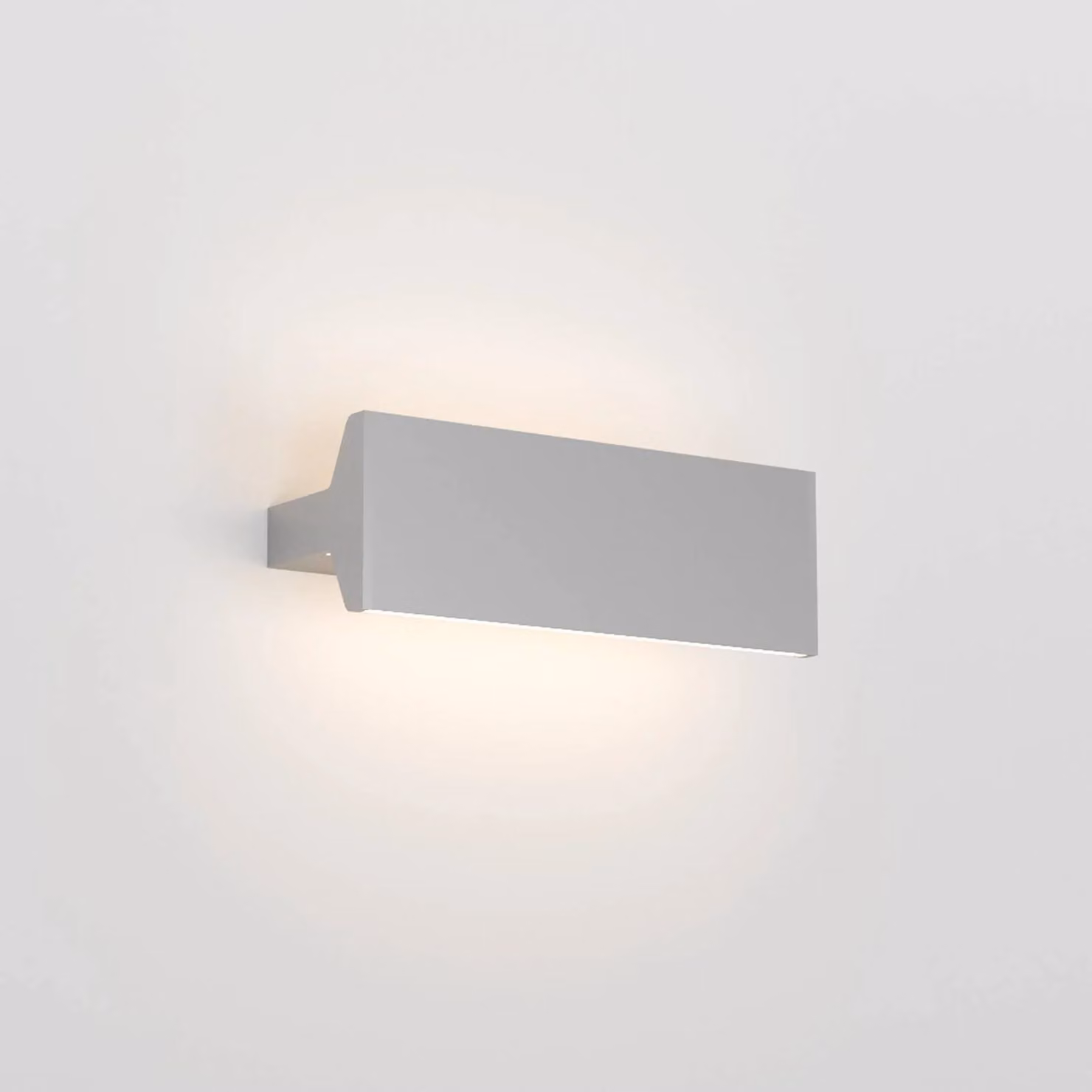 Rotaliana Applique da parete di design Ipe W2, dimmerabile, Alluminio / Grigio / Zincato, Soggiorno / Sala da pranzo, Alluminio, Moderno, Applique