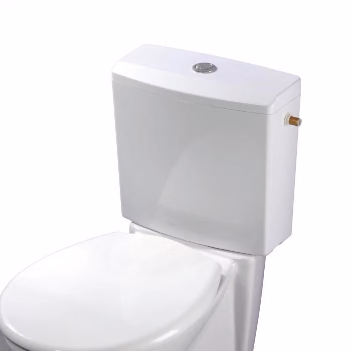Wirquin 50717360, cromato, cassetta di scarico per WC da incasso, bianco, doppia, 380 mm, 368 mm