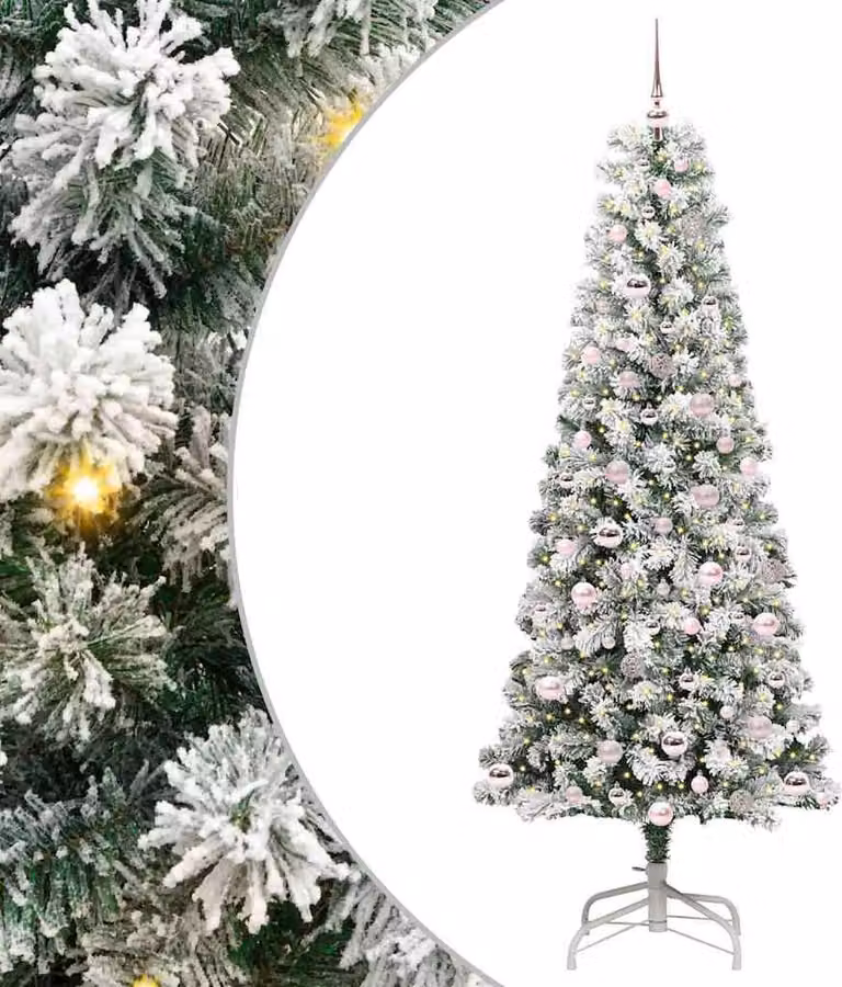 Albero di Natale Artificiale con Rami Pieghevoli 210 cm