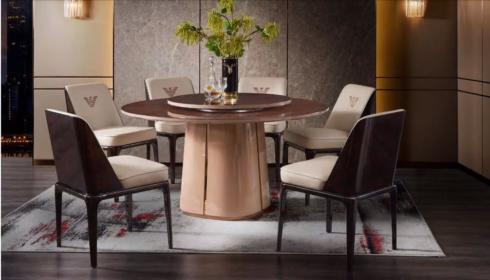 Esstisch Tisch Möbel Lehnstuhl Stuhl Set 5tlg. Gruppe Design Esszimmer Garnitur