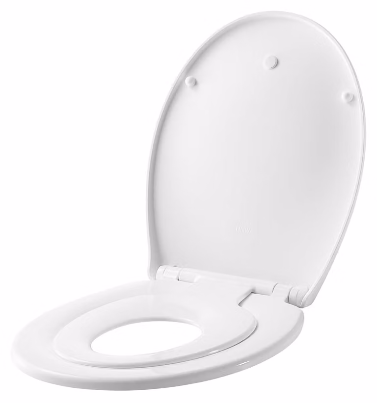 Copertura per WC ovale con cerniere regolabili