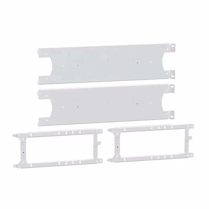 Schneider Electric PrismaSeT-P, piastra di montaggio, 4x ComPacT NSXm Vigi160 3-4 poli, leva a scatto, verticale, larghezza = 650 mm, altezza = 8 moduli LVS03406