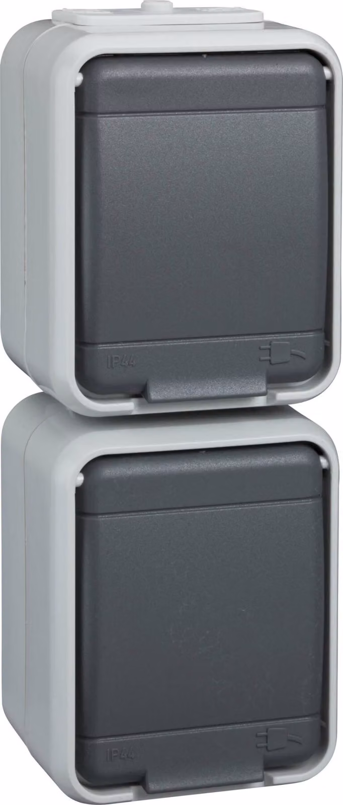 presa a 2 vie, verticale, grigio/grigio - Presa ELG445419