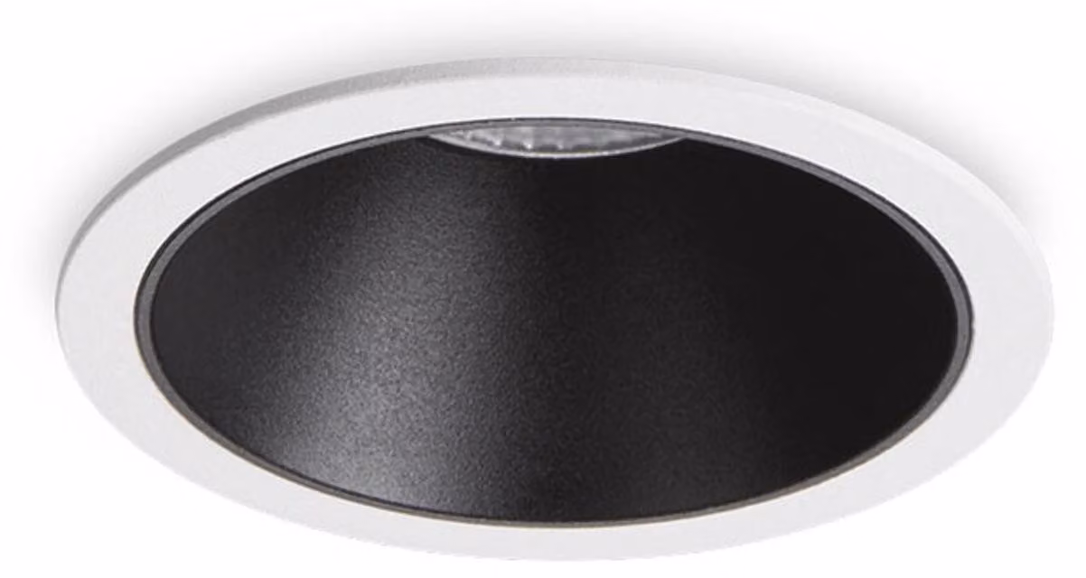 Proiettore Da Incasso Moderno Game Alluminio Bianco E Nero Led 11W 3000K