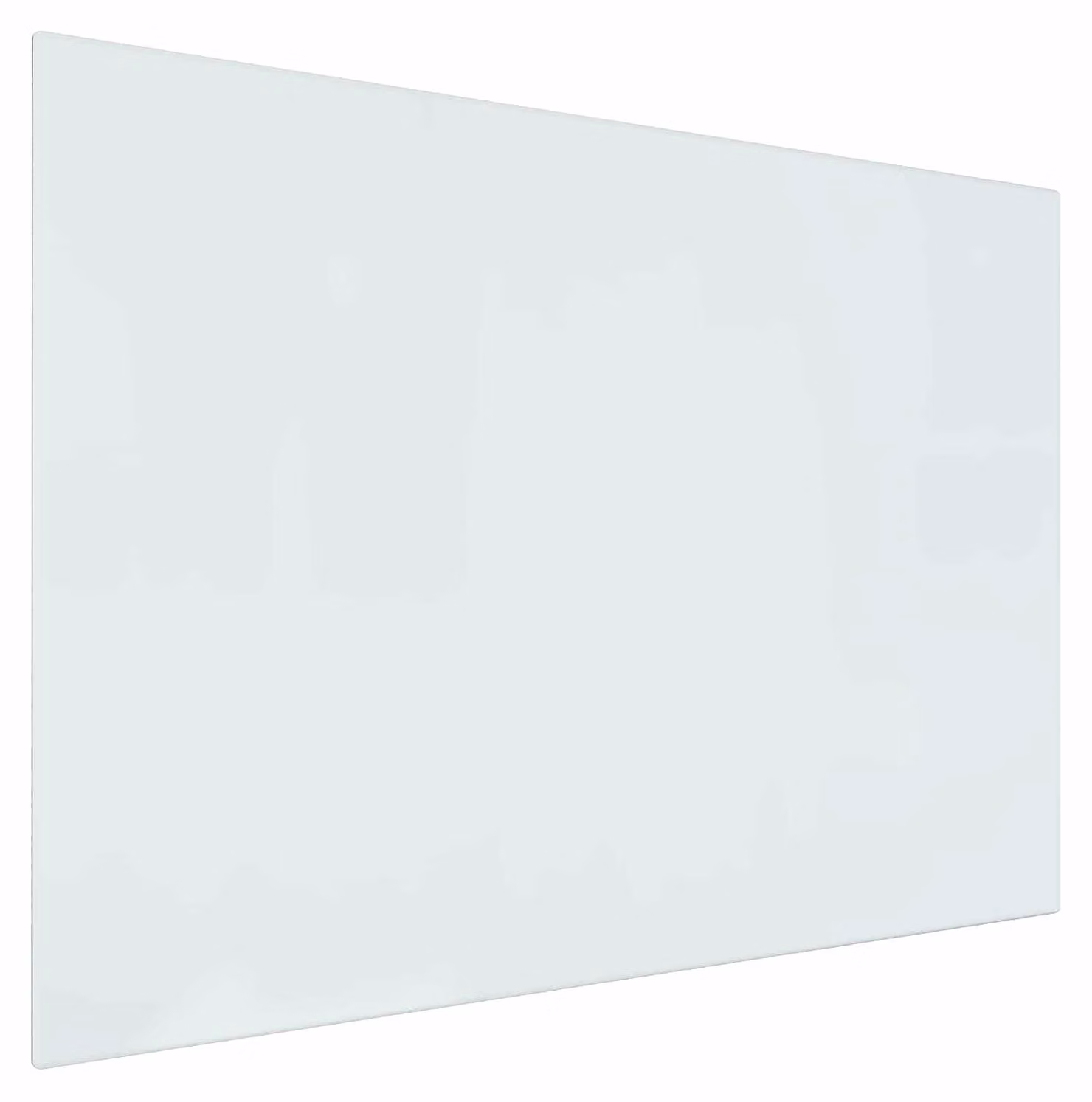 Piastra in vetro per camino Trasparente 80 x 60 cm Vetro