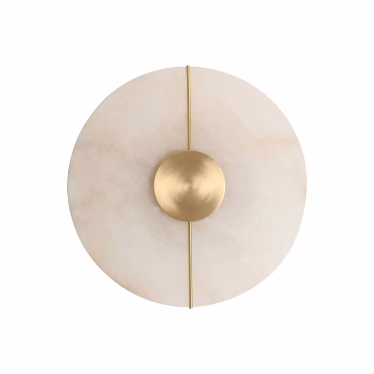 Viokef Applique da parete a LED Lusso, Bianco / Opale, Soggiorno / Sala da pranzo, Pietra, Applique a LED