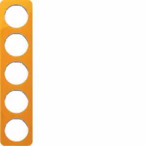 Berker 10152339 Cornice arancione trasparente/bianco polare lucido Berker R.1