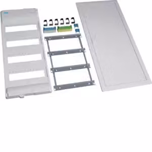Kit di montaggio Hager, Volta, 4x12PLE, con telaio + porta VZ48NUH