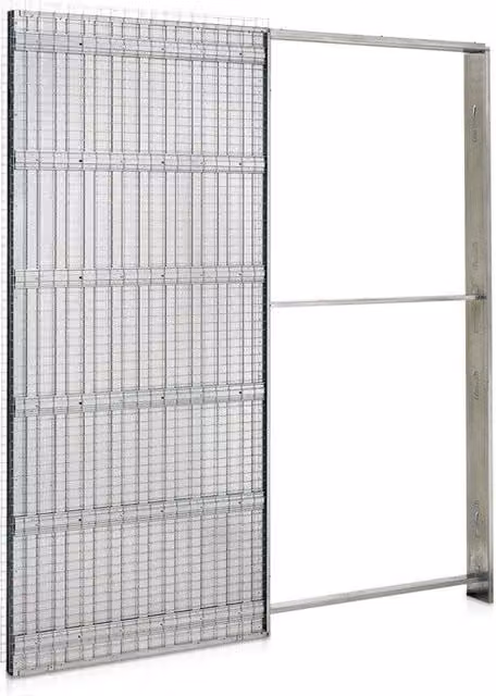 Controtelaio scorrevole per intonaco C Line Design colore argento L: 90 cm, H: 210 cm