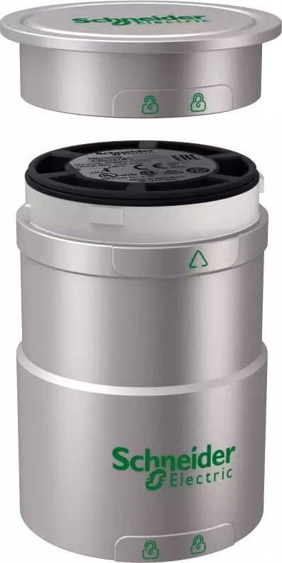 Schneider Electric Elemento base, Harmony XVU, modulare, base con coperchio, 60 mm, argento, 24 V ACDC XVUC21BQ