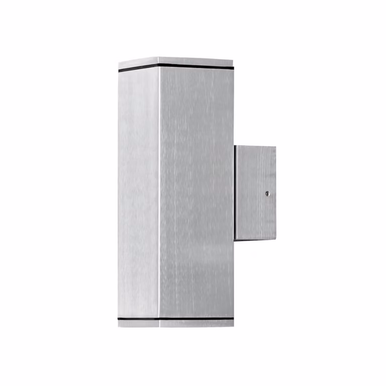 Konstsmide Monza Up & Down Applique Up & Down in alluminio con vetro trasparente, lampadina inclusa