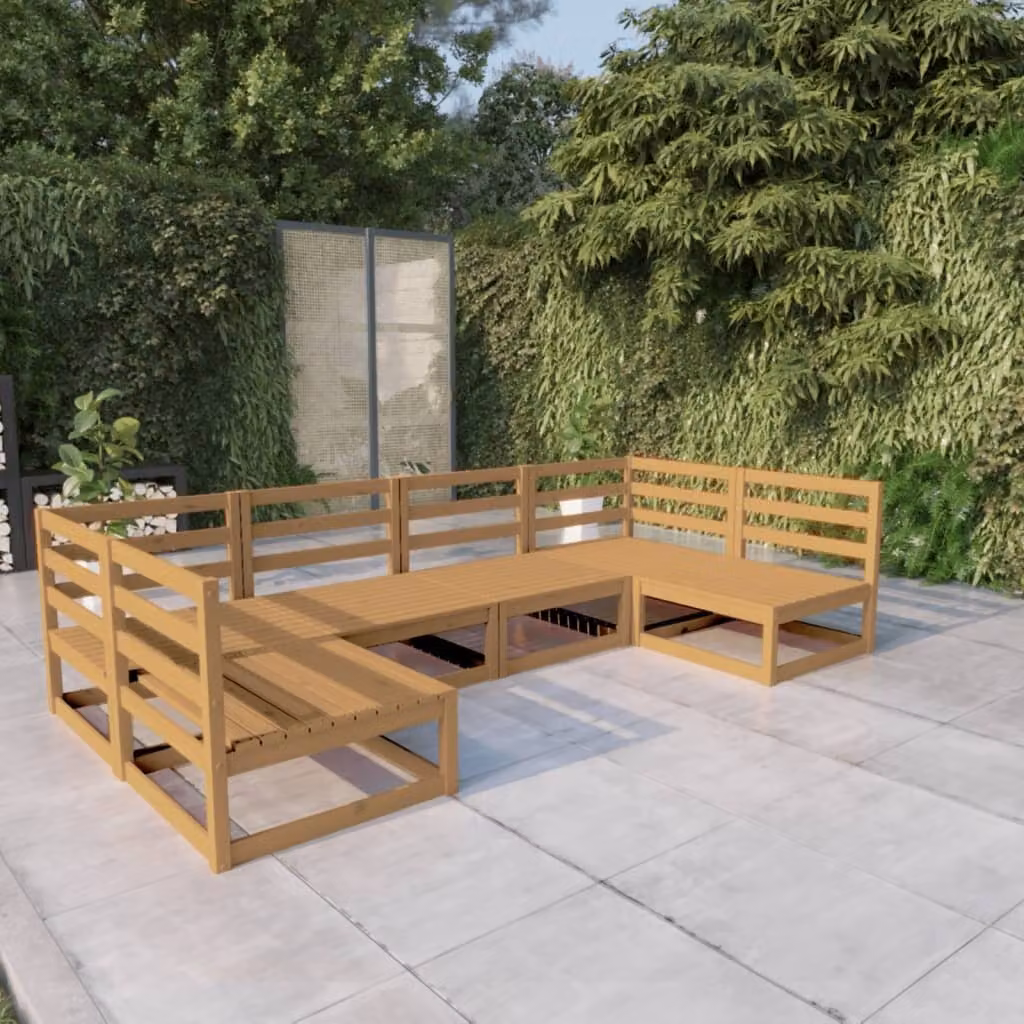 Maison Exclusive - Set Divani da Giardino 6 pz in Legno Massello di Pino