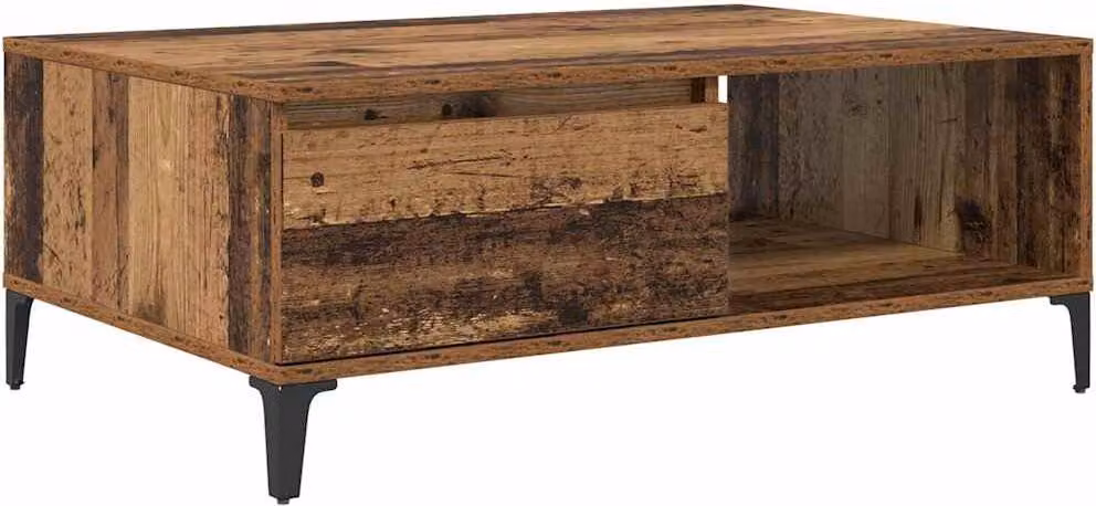 Tavolino da salotto Legno vecchio 90 x 60 x 35 cm