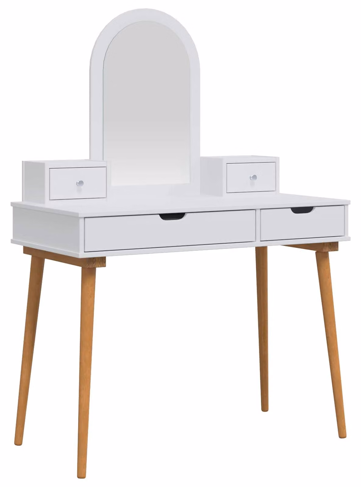 Set da trucco FAUSKE, 4 pezzi, bianco, 100 x 50 x 143 cm