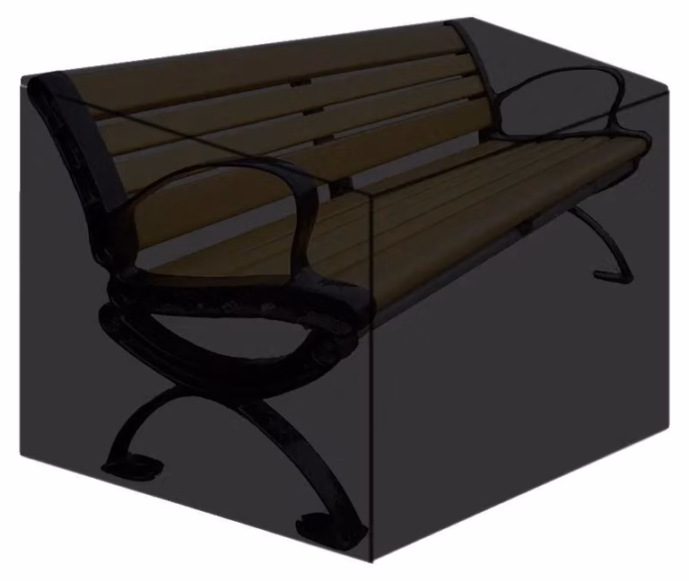 Copertura per panchina da giardino, impermeabile, resistente ai raggi UV, per 2 posti, dimensioni 134x66x89 cm