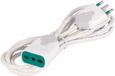 Prolunga elettrica Fanton Bianco 3m H05VV-F 3x1 mmq 16A 2P+T 92690