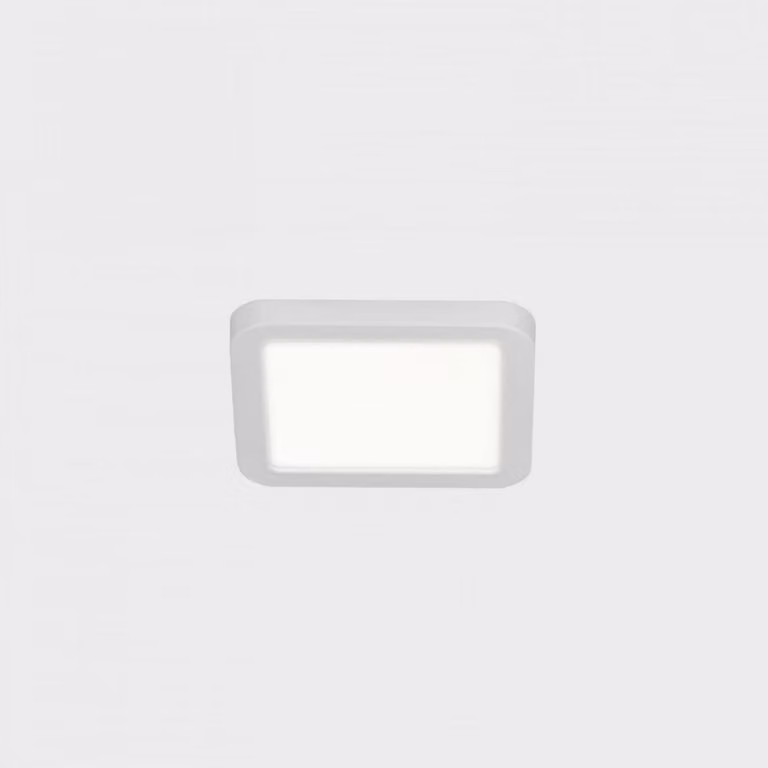 KOHL LIGHTING KOHL-Lighting DISC SLIM SQ apparecchio da incasso con cornice 90x90 mm bianco 6 W CRI 80 3000K 1.10V