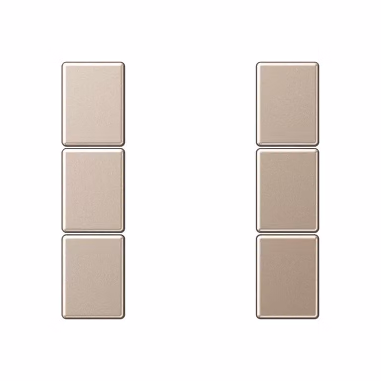 Jung A503TSACH Set di pulsanti a 3 tasti, completo, color champagne