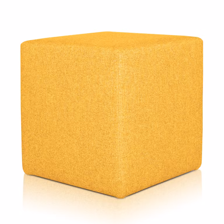 Pouf Rubino 43 X 43 cm Senape