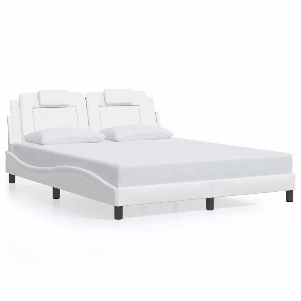 vidaXL Giroletto Viana in Similpelle Bianco L 160 x P 200 cm – 2