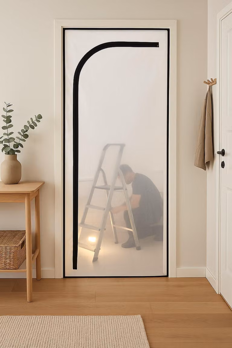 Protezione antipolvere per aperture di porte, tipo L, 220 x 120 cm