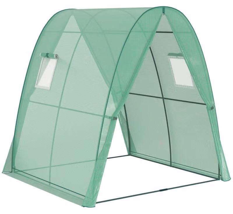 Kweekkas – Serra da giardino per balcone e giardino – Serra con porta a rullo e robusta struttura in acciaio, dimensioni 180x180x200 cm