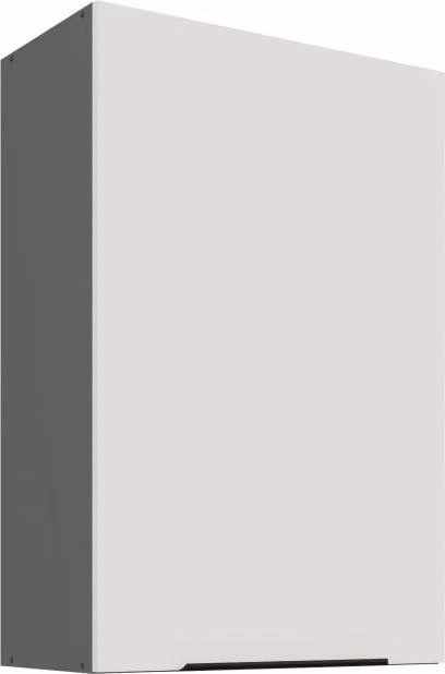 Mobile a parete alto LUNARA - larghezza 60 cm, bianco/antracite