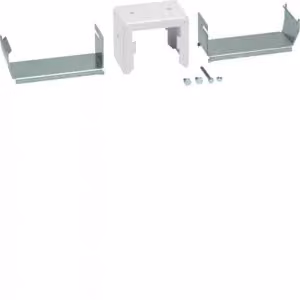 Set di supporti Hager in acciaio DABA 50x160 mm bianco DABA50160109016