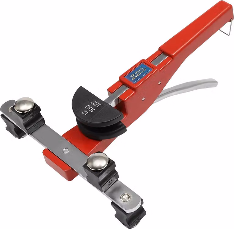 Piegatubi - Piegatubi manuale a 90° - Tubi da 6-22 mm - Per rame/ottone/alluminio - Per metalli morbidi - Verde scuro