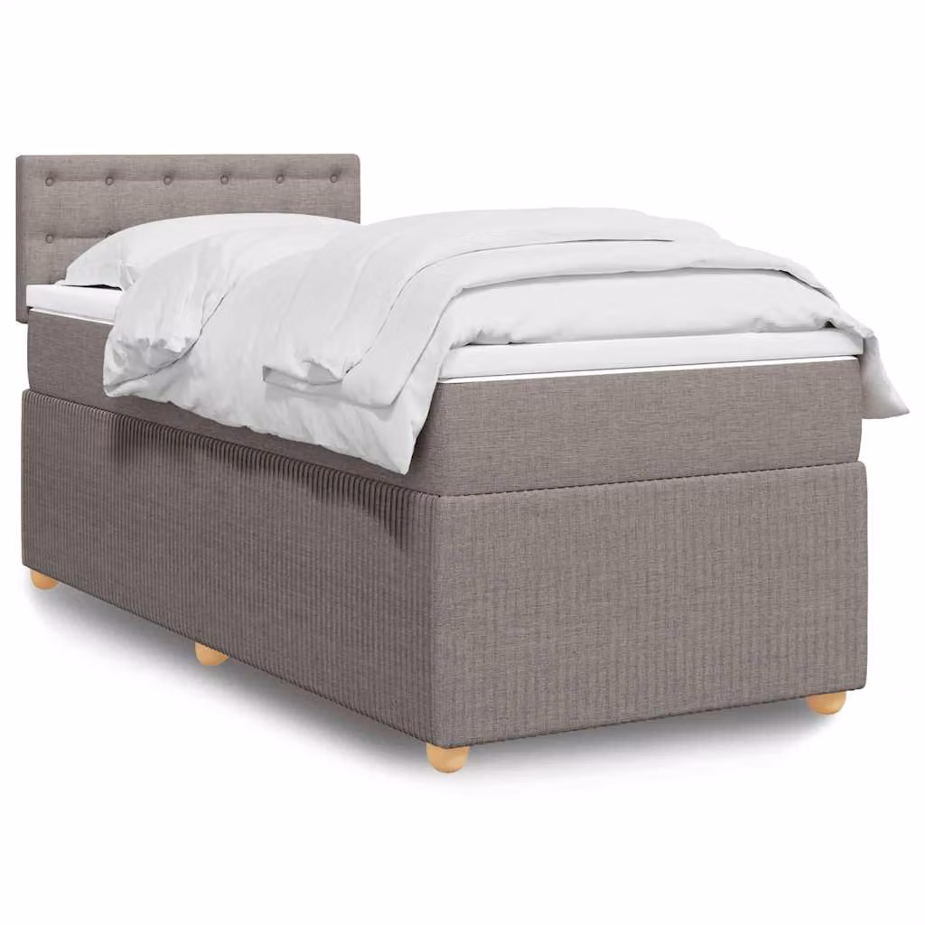 vidaXL Giroletto a Molle con Materasso Ibrido in Tessuto, L/P/H: 100 x 200 cm