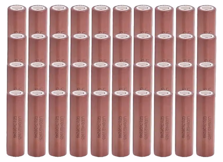 Batterie ricaricabili, capacità 3000mAh, corrente di scarica 30A, confezione da 40 pezzi (modello HG2-3000mAh)