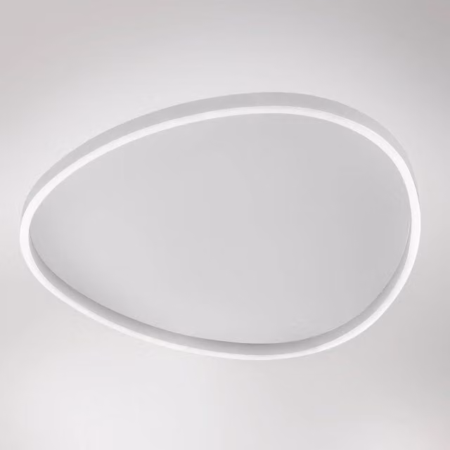 Ecaris P/G Plafoniera a Soffitto LED 72W Biemissione Dimmerabile CCT Switch 3000K/4000K in Alluminio Bianco Satinato - Gealuce