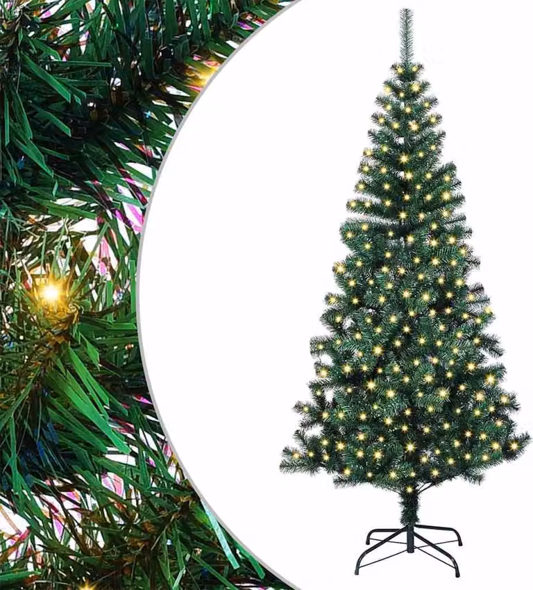 Albero di Natale artificiale con luci integrate Verde 240 cm